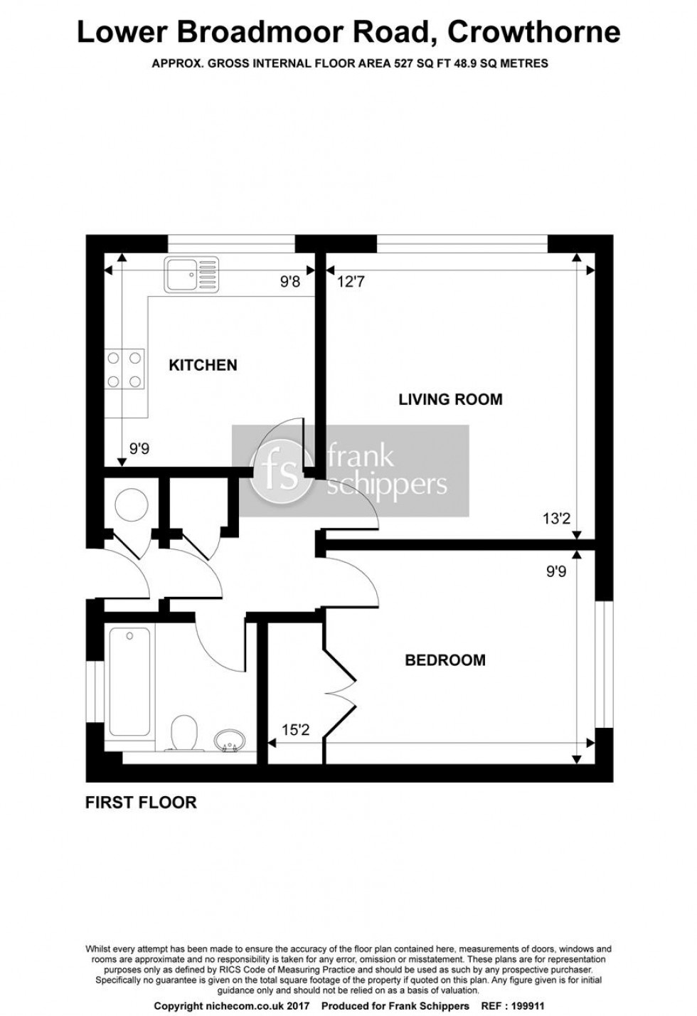 Floorplan for Old Pharmacy Court, Lower Broadmoor Road, Crowthorne