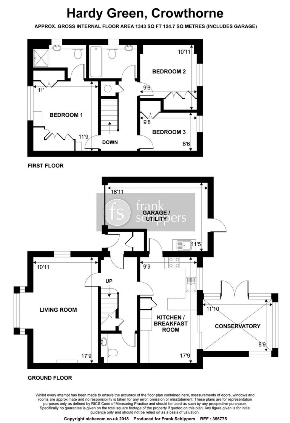 Floorplan for Hardy Green, Crowthorne