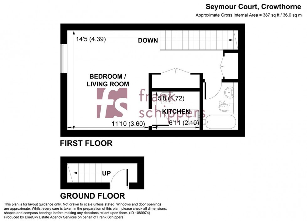 Floorplan for Seymour Court, Crowthorne