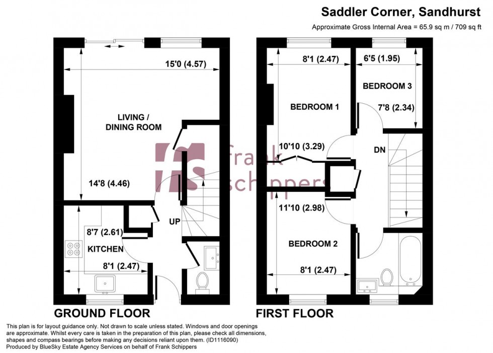 Floorplan for Saddler Corner, Sandhurst