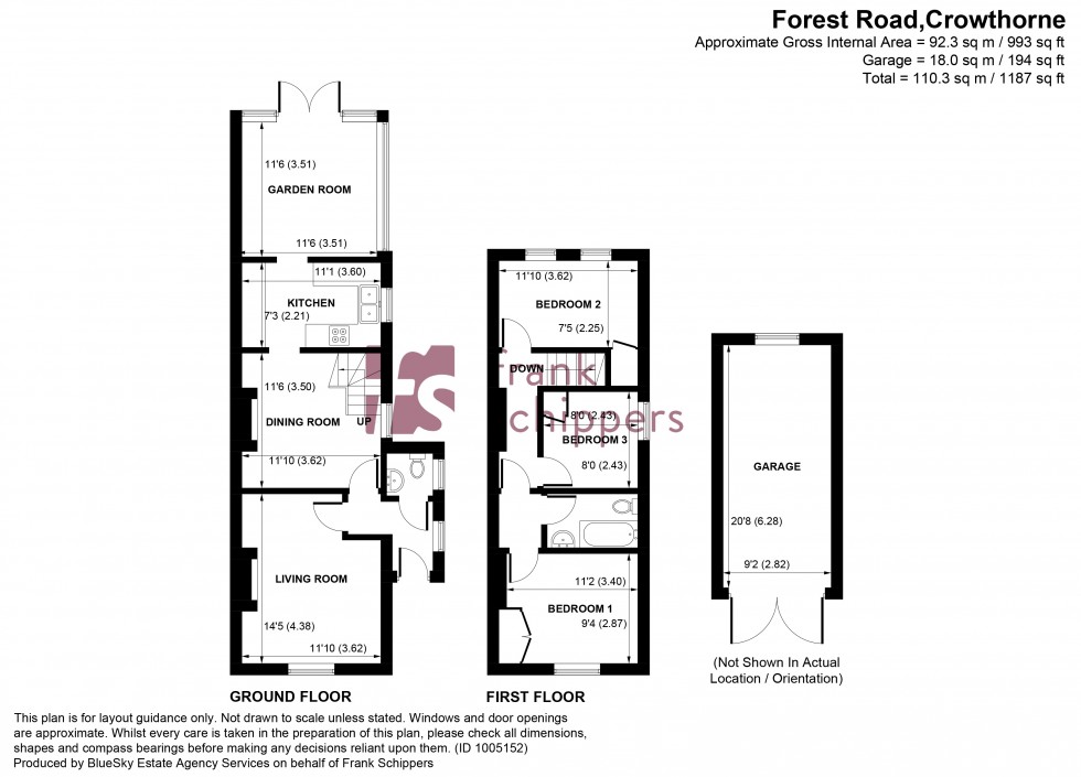 Floorplan for Forest Road, Crowthorne