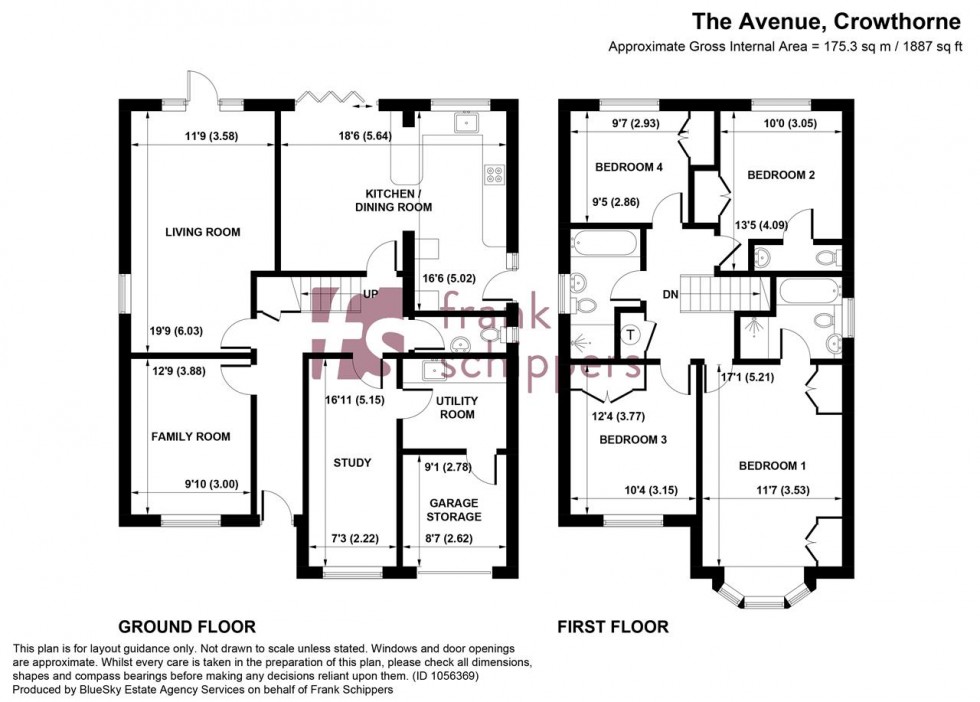 Floorplan for The Avenue, Crowthorne