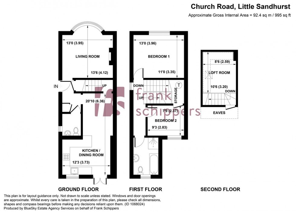 Floorplan for Church Road, Sandhurst