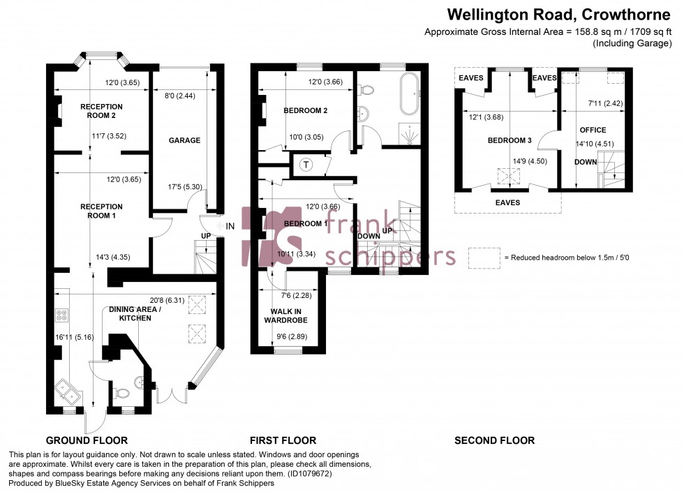 Floorplan for Wellington Road, Crowthorne