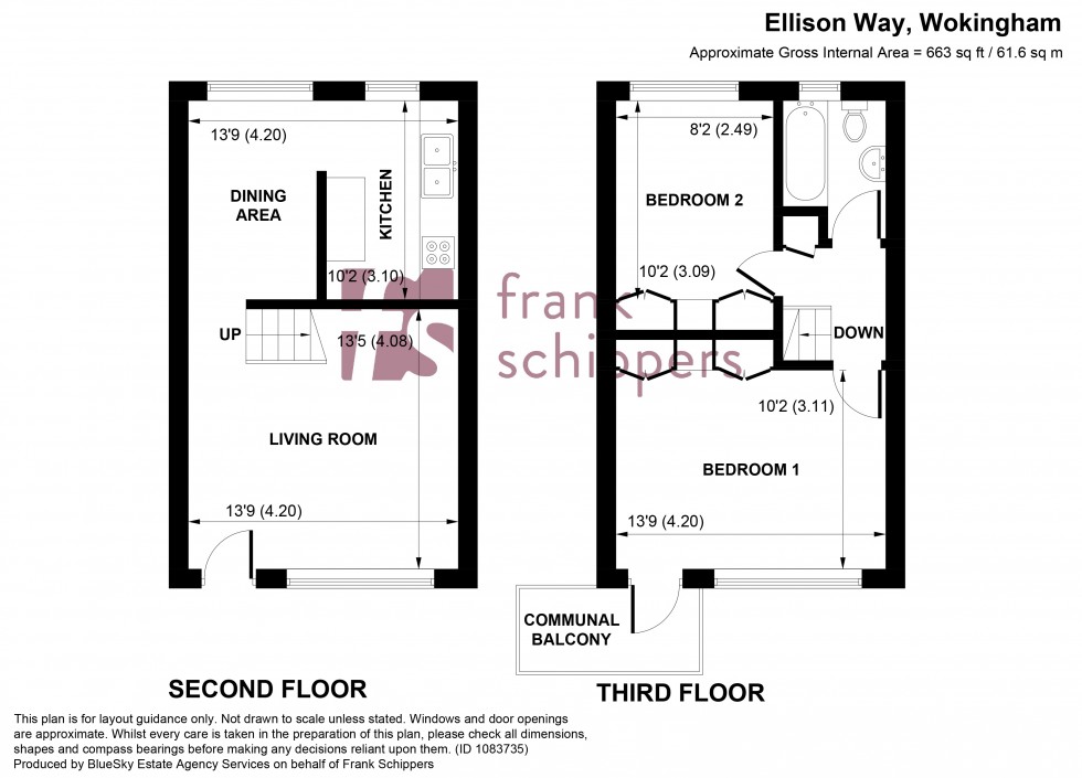Floorplan for Ellison Way, Wokingham