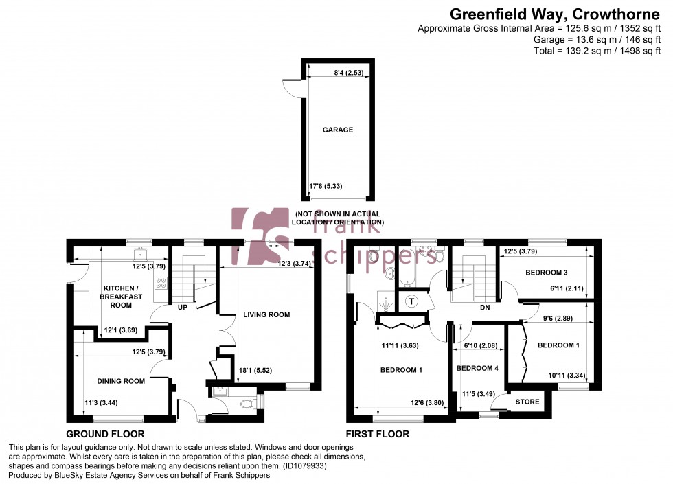 Floorplan for Greenfield Way, Heathlake Park, Crowthorne