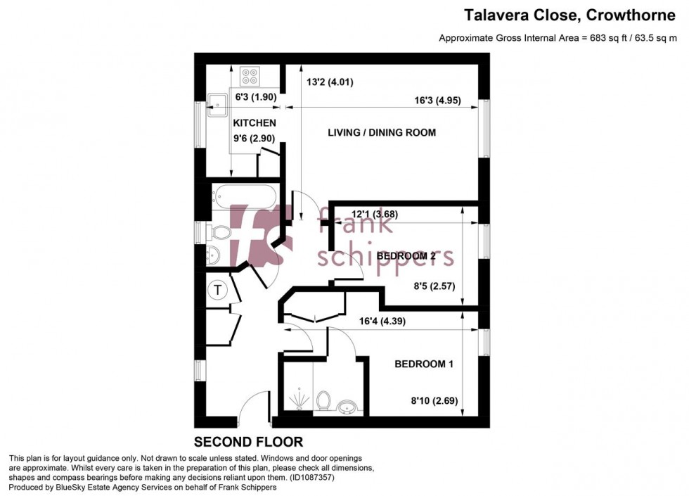 Floorplan for Talavera Close, Crowthorne