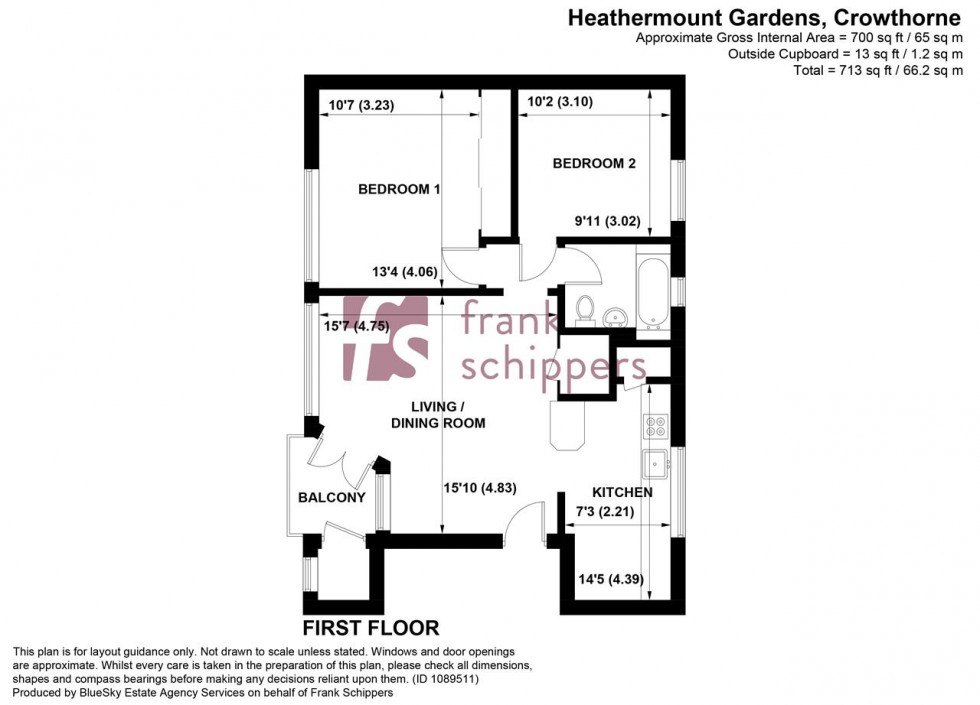 Floorplan for Heathermount Gardens, Edgcumbe Park, Crowthorne