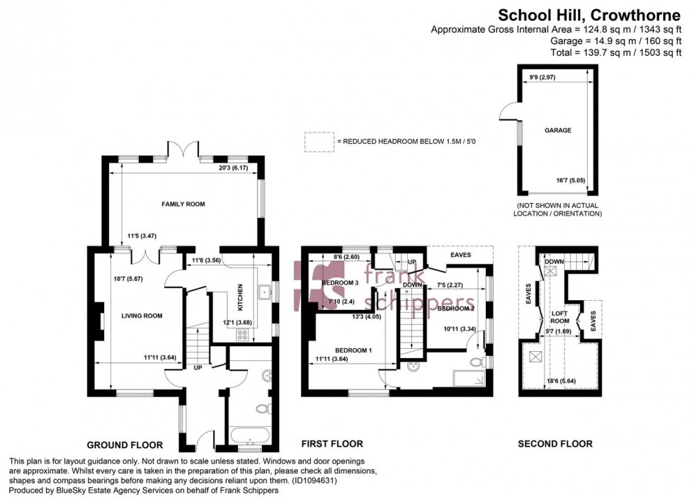 Floorplan for School Hill, Crowthorne