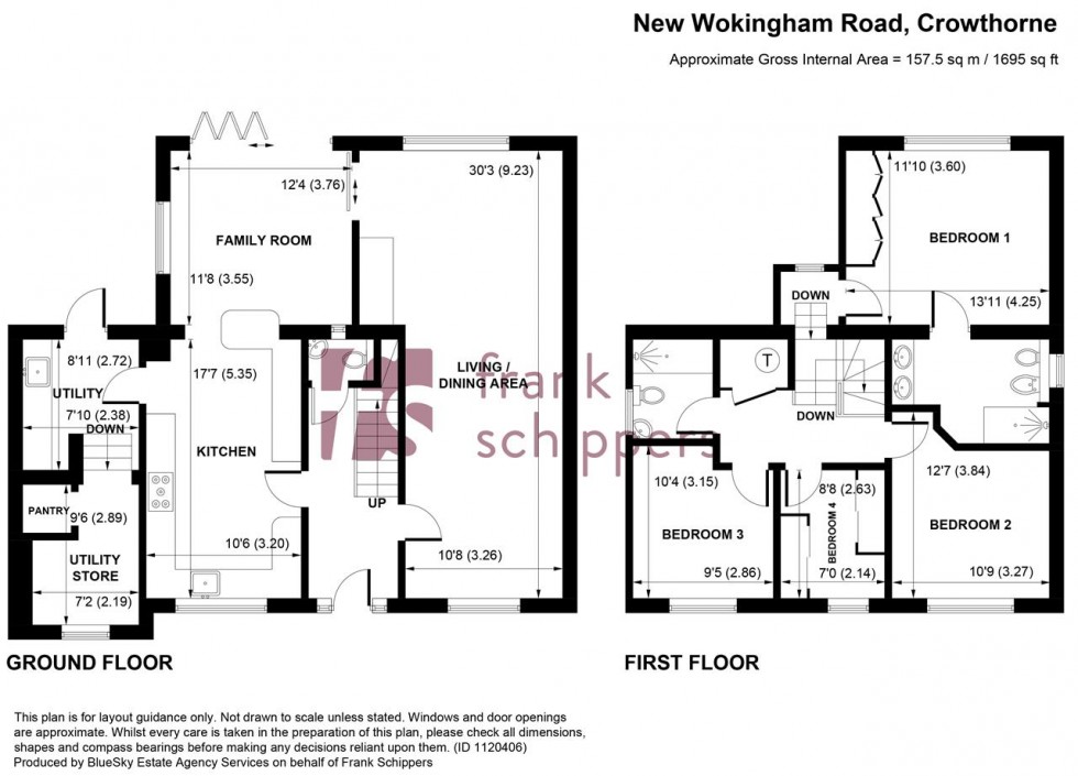 Floorplan for New Wokingham Road, Crowthorne