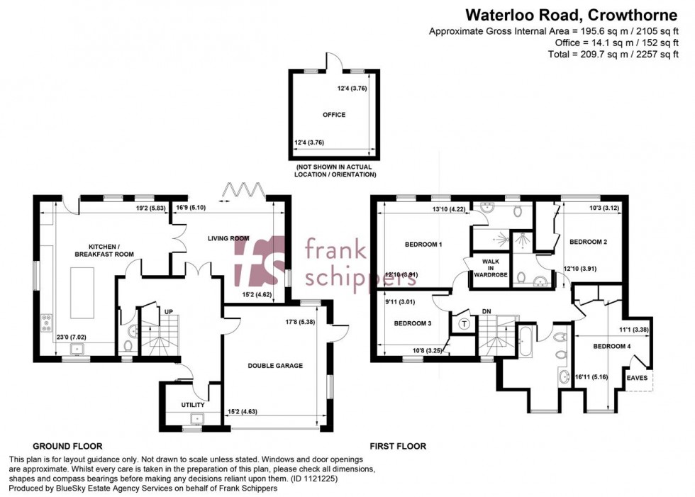 Floorplan for Waterloo Road, Crowthorne