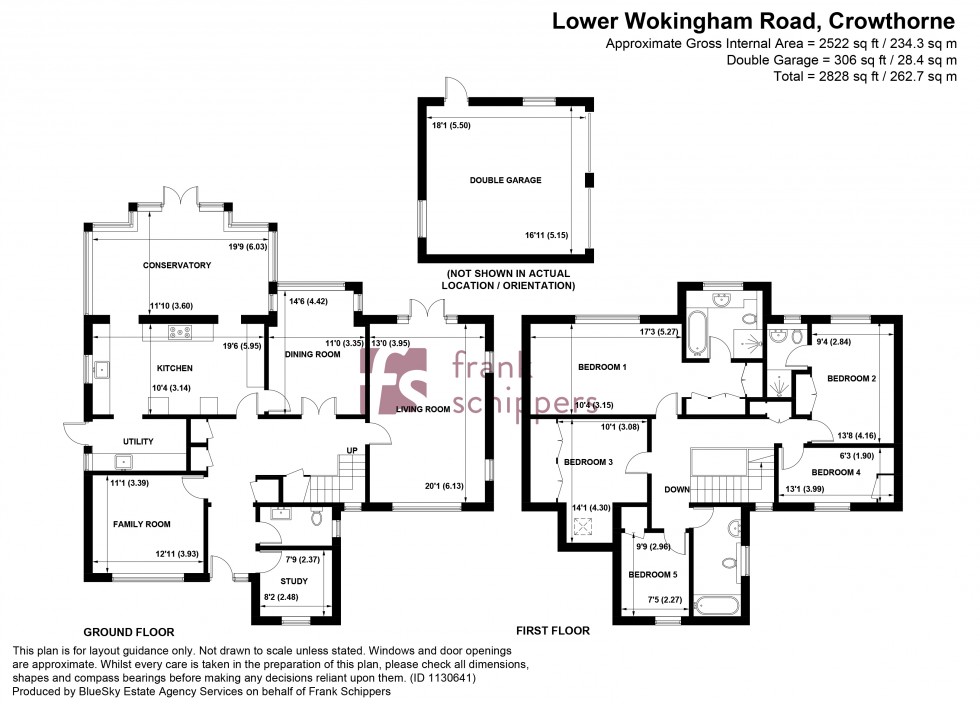 Floorplan for Mulberry House, Lower Wokingham Road, Crowthorne