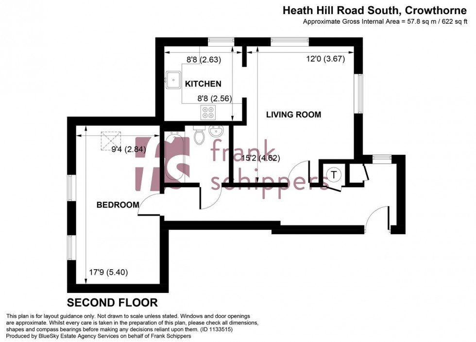 Floorplan for Heath Hill Road South, Crowthorne