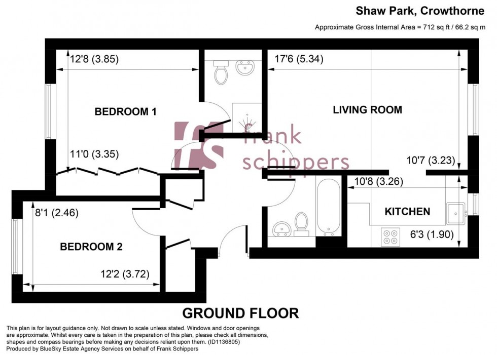 Floorplan for Shaw Park, Crowthorne