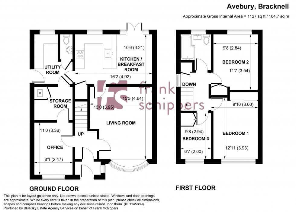 Floorplan for Avebury, Bracknell