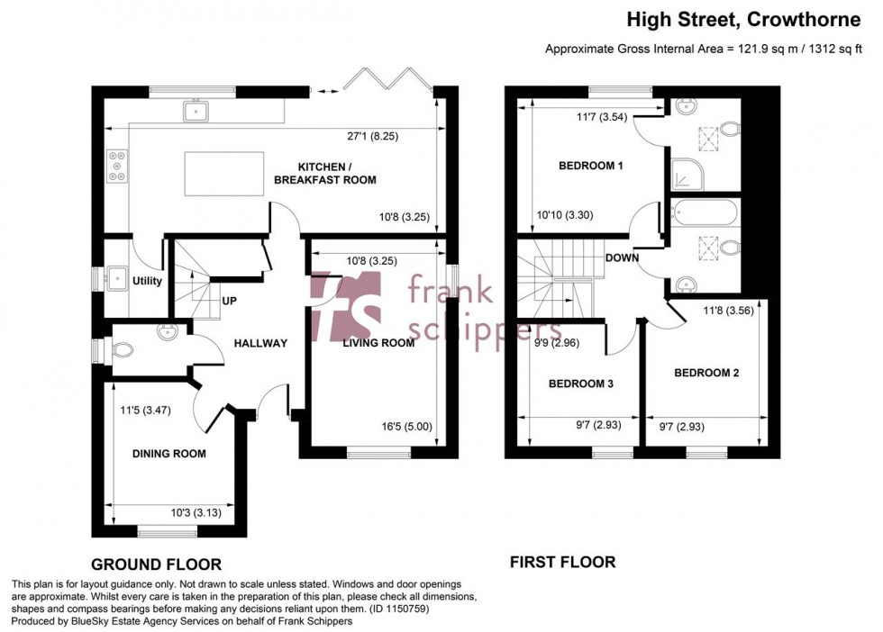 Floorplan for High Street, Crowthorne