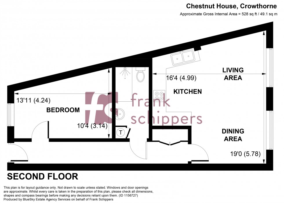 Floorplan for Napier Road, Crowthorne