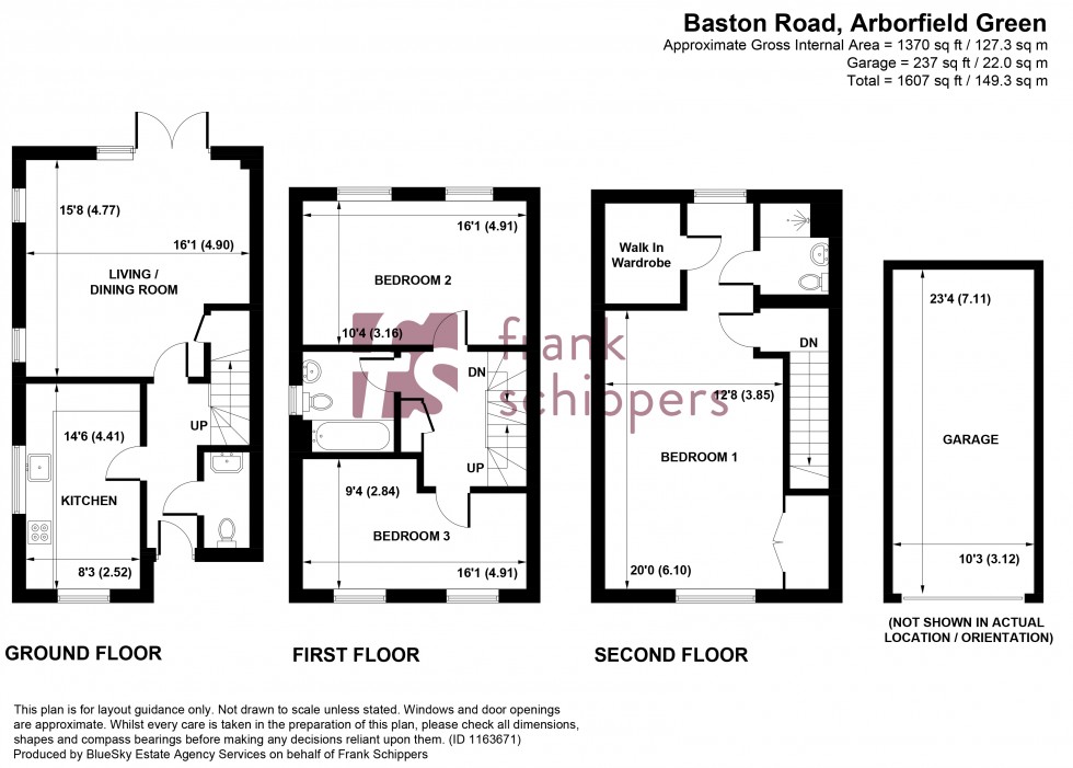 Floorplan for Baston Road, Arborfield Green, Reading